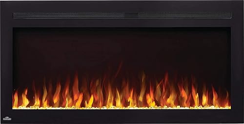 Napoleon Purview NEFL42HI - Chimenea eléctrica de montaje en pared de 42 pulgadas, color negro