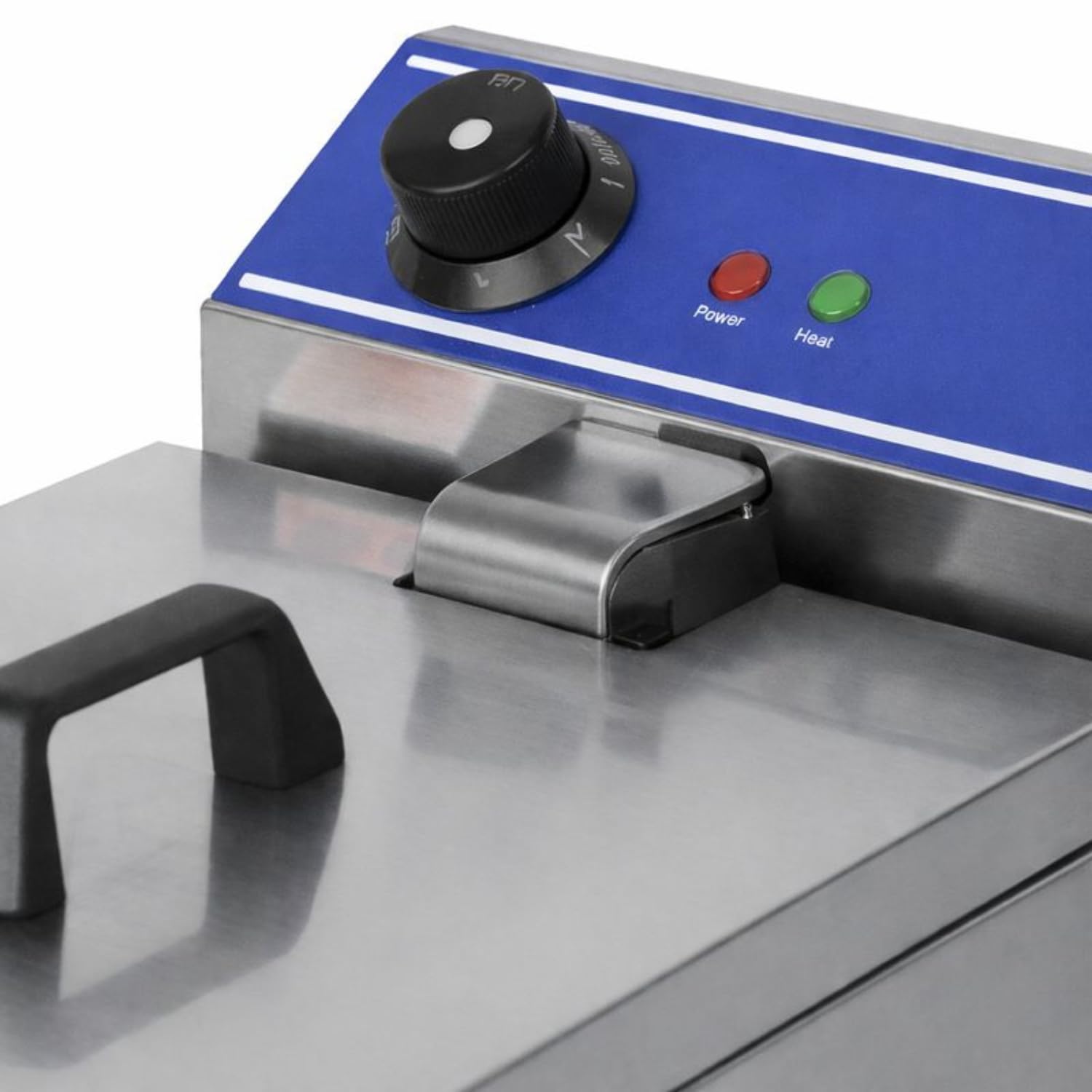 Friteuse Électrique Professionnelle Double – 2 × 6 L – 7200 W – Inox – 2 Cuves Amovibles – Thermostat 50–200°C