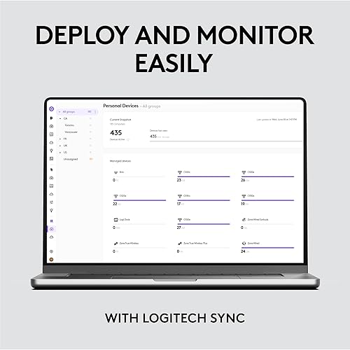 Miniatura 9 de Logitech Brio 105 Full HD 1080p Business Webcam con equilibrio de luz automática, USB-A, obturador de privacidad, fácil instalación, compatible con