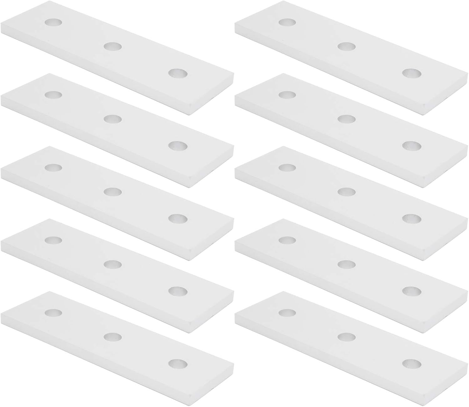 10pcs Heavy Duty Aluminum Flat Connecting Joining Plates, Straight Mending Plates for Reinforcing Joints, Fencing, Timber Repairs, Quick and Easy Repair of Household Items (4040)