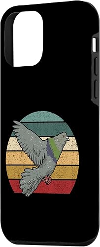 Miniatura 2 de Funda para iPhone 12 mini paloma vintage, citas divertidas para amantes de las palomas