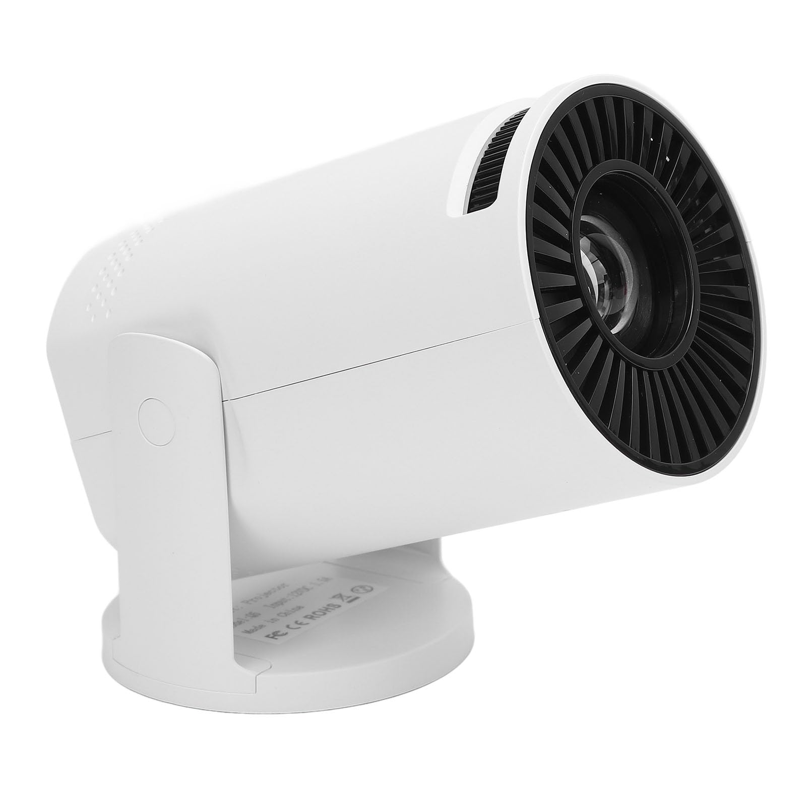 Full HD 1080P-Tragbarer Projektor - Outdoor-Heimkino für Handys und Tablets mit Smart-Funktionen (EU-Stecker)
