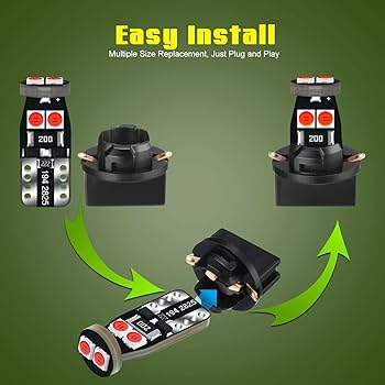 Amazon.com: DODOFUN 12V Red T10 PC168 PC175 PC194 PC194R