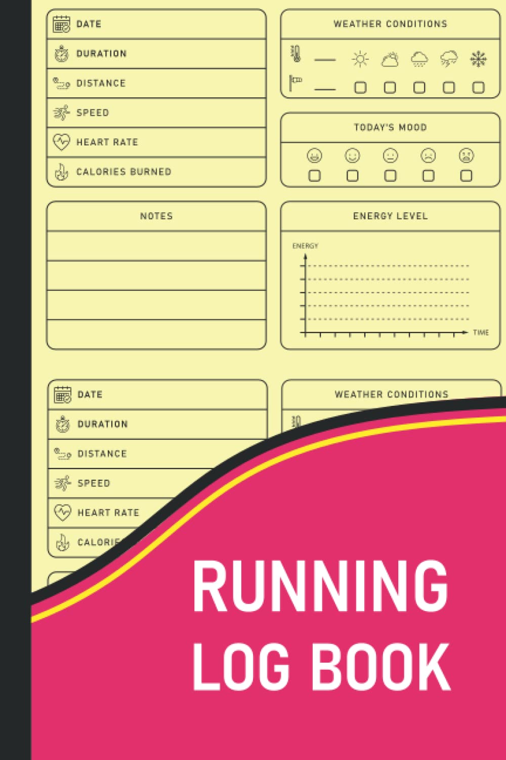 Running Log Book: Running notebook journal for men and women / Practical Tool To Track Your Daily Training & Workout, Achievement And Improvement.