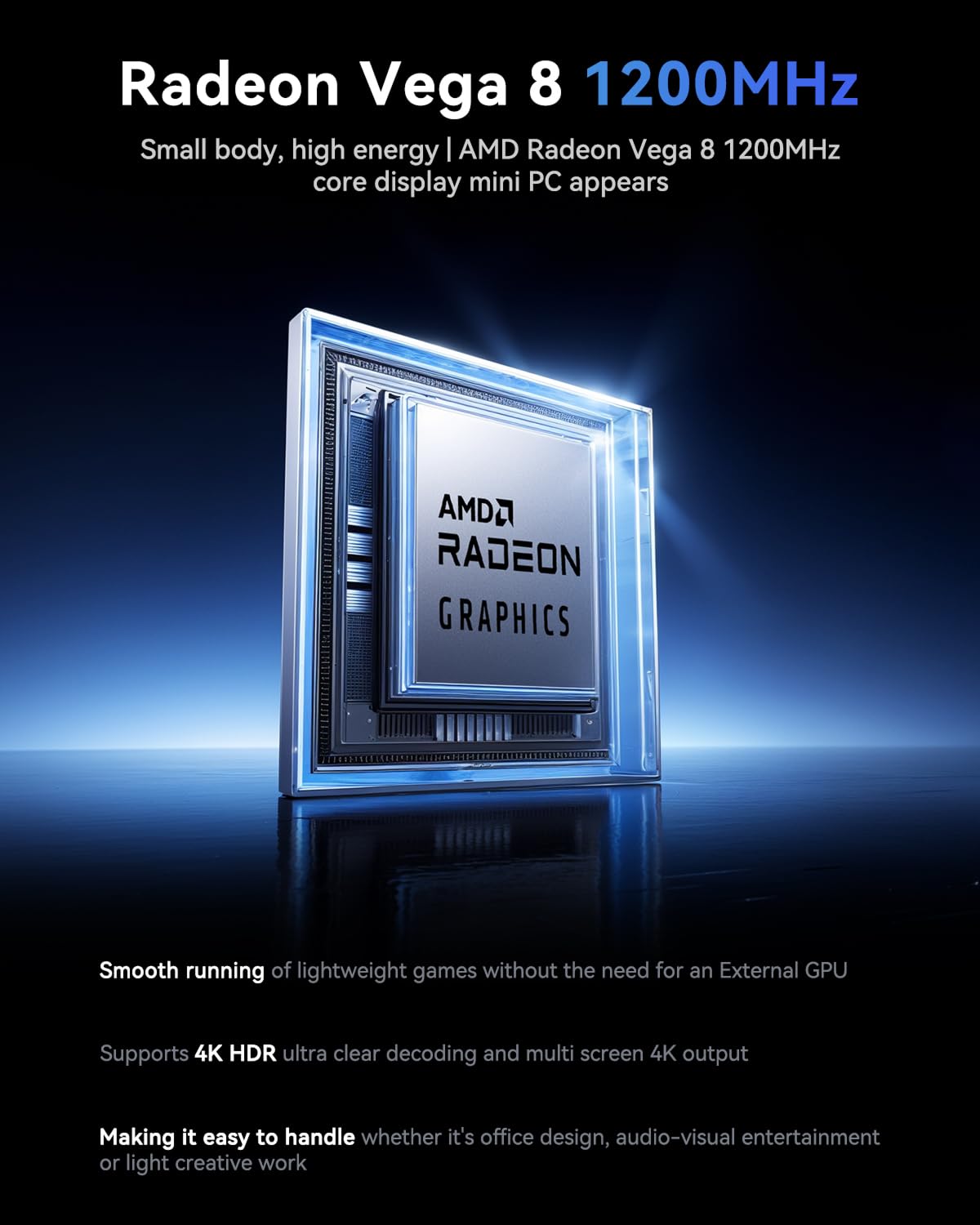 KAMRUI H1 Mini Gaming PC, AMD Ryzen 7 6800H, 16GB DDR5 4800MHz 512GB M.2 NVMe PCIe3.0x4 SSD Mini PC(8C/16T, up to 4.7GHz), 16MB L3 Smart Cache, Triple 4K Display/WiFi6/BT5.2/Mini Desktop Computers