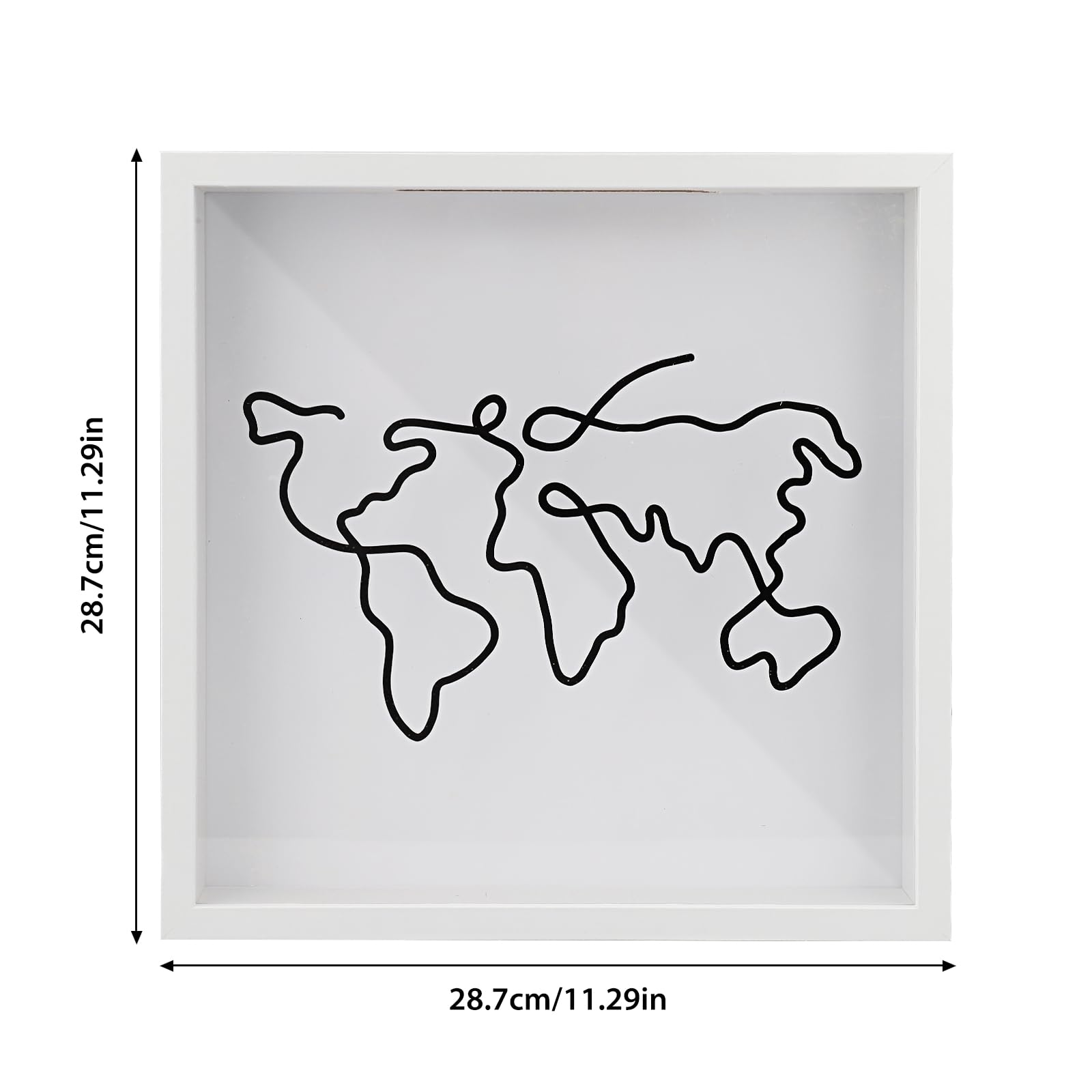 Boîte d'archive Adventure, Boîte de Voyage pour Souvenirs, Boîte mémoire de 28,9 cm pour Souvenirs, Boîtes à Souvenirs pour Souvenirs , Porte-Billet avec Carte du Monde pour Les Voyages au cinéma
