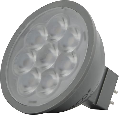 Miniatura 5 de Satco Reemplazo directo regulable para lámparas halógenas (paquete de 12) S11341; 6 vatios; LED MR16; 3000K CCT; base GU5.3; ángulo de haz de 40
