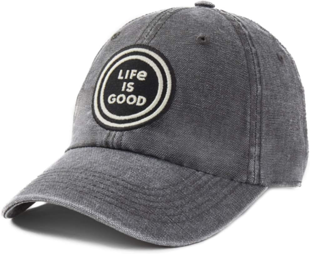 Life is Good Tattered/Sunworn Chill Cap Baseball Hat, Multiple Styles, Multiple Colors, One Size