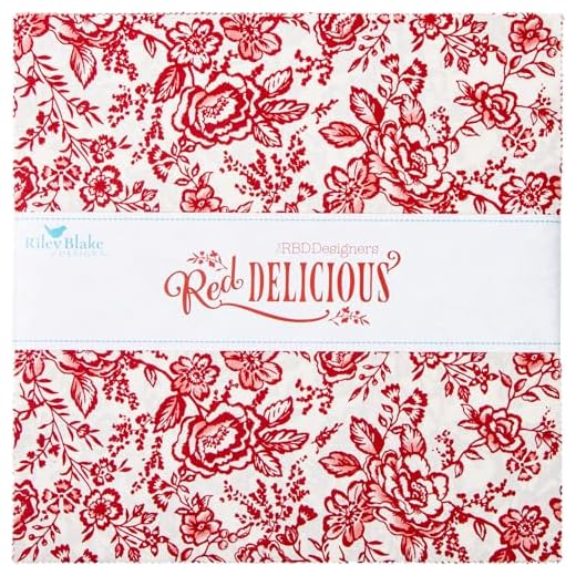 Riley Blake Designs Red Delicious Quilting Squares