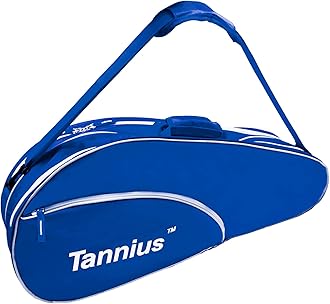 Tannius Tennis Racket Bag (3-5 Racquet), with Shoe & Phone Compartment and Protective Pad, Super Roomy and Lightweight Racquet Bag for Tennis, Badminton