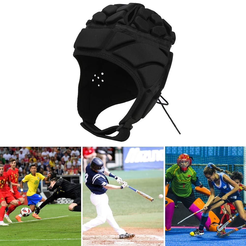 Casco Football, Casco a Guscio Morbido Adulti Bambini Bambino Gioventù, Protezione per Testa Caschetto Calcio Copricapo Imbottito Rugby per Sport Berretto Mischia Baseball