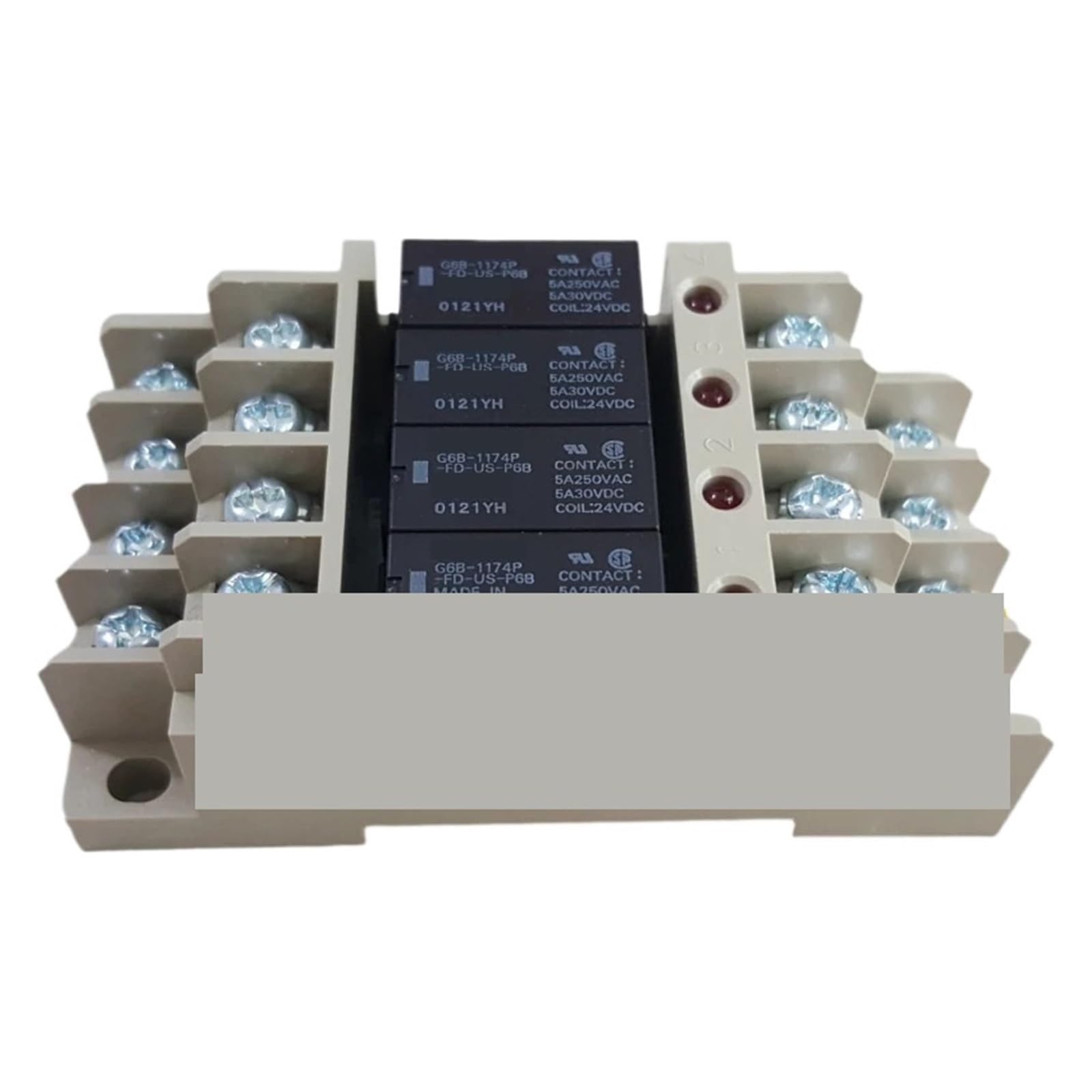 LTRAJUYNH G6B-4BND G6B-47BND G6B-48BND Relay Terminal Module 5VDC 24VDC and Base(G6B-48BND 24VDC)