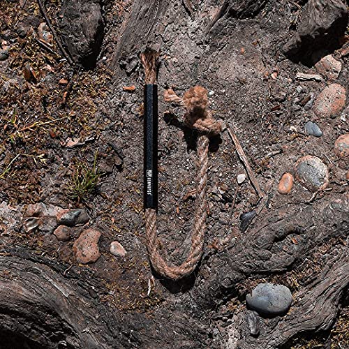 Konvoysg Fire Starter Survival Tool - Ferro Rod Fire Starter Kit With Hemp Cord Tinder And Wooden Handle – 15,000 Strikes - Magnesium Firestarter Outdoor Gear For Camping, Hiking, And Emergencies #TOP1