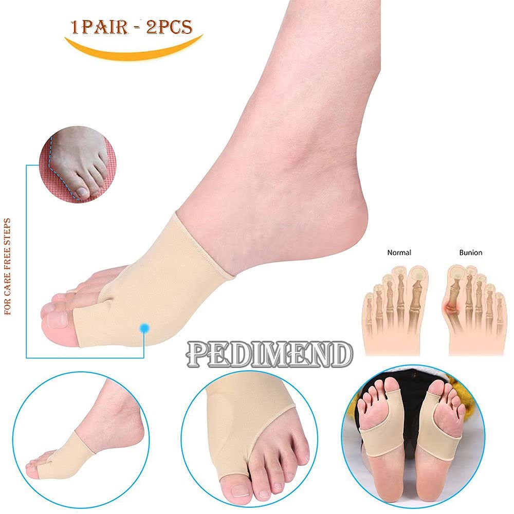 Pedimend Ballenzeh-Bandage, Schmerzlinderung bei Ballenzehen/Blasen, Mittelfuß-Pad zur Polsterung, Ballenzehen, Einlegesohlen für Ballenzehen, Fußpflege, 2 Stück