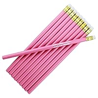 Vista 24 de ezpencils - Lápiz personalizado a granel, lápices redondos, barril de color negro (cuerpo), borrador rojo y virola de latón, paquete de 10