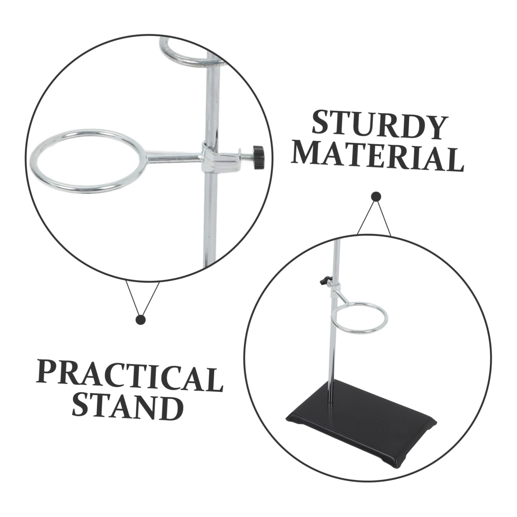 Alipis Supporto da Laboratorio in Acciaio Inox Supporto ad Anello per Attrezzature Installazione Semplice Utilizzo Versatile per Esperimenti