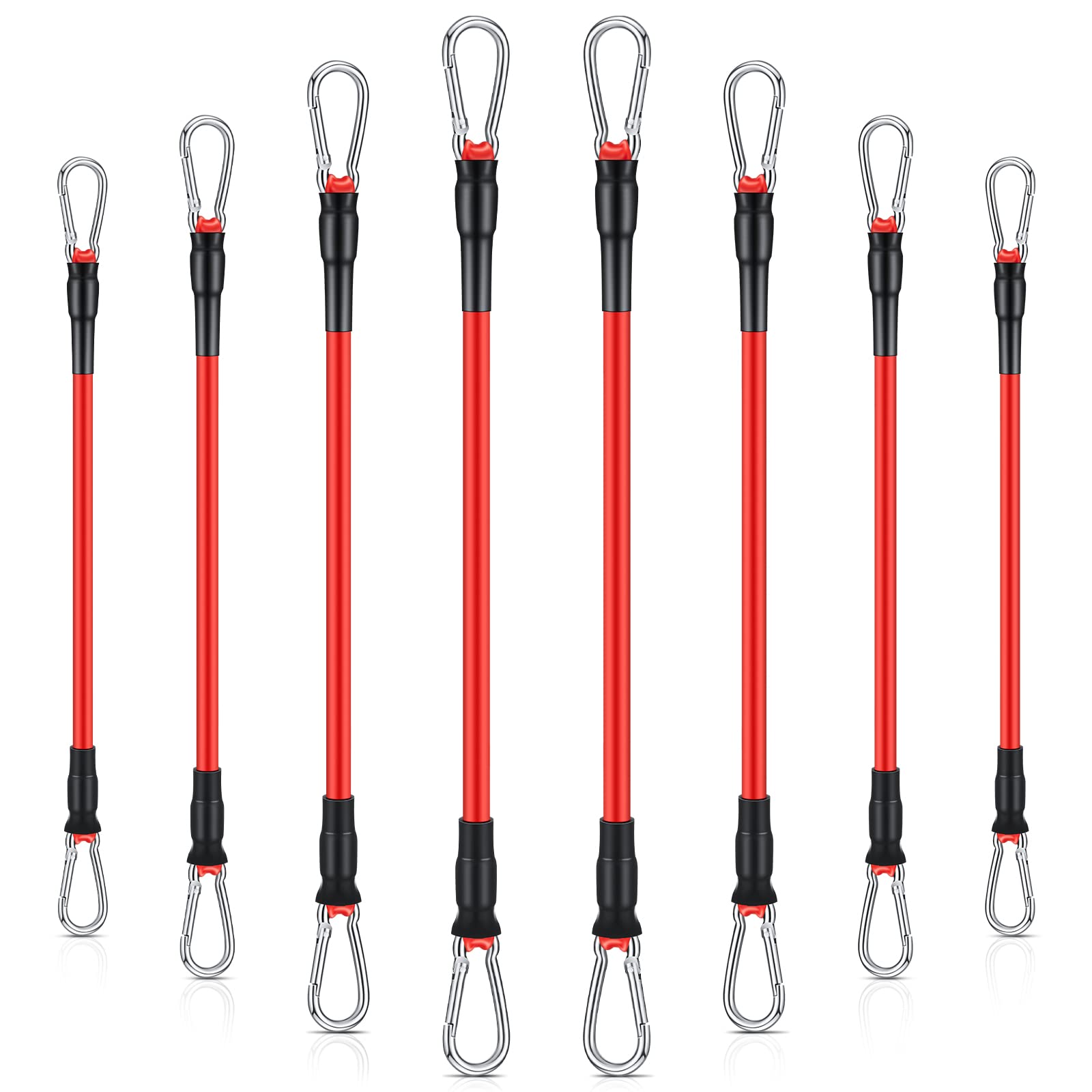 Liliful 8 pcs Resistance Bands for Working Out Additional Exercise Bands for Replacement Workout Equipment Elastic Stretch Legs