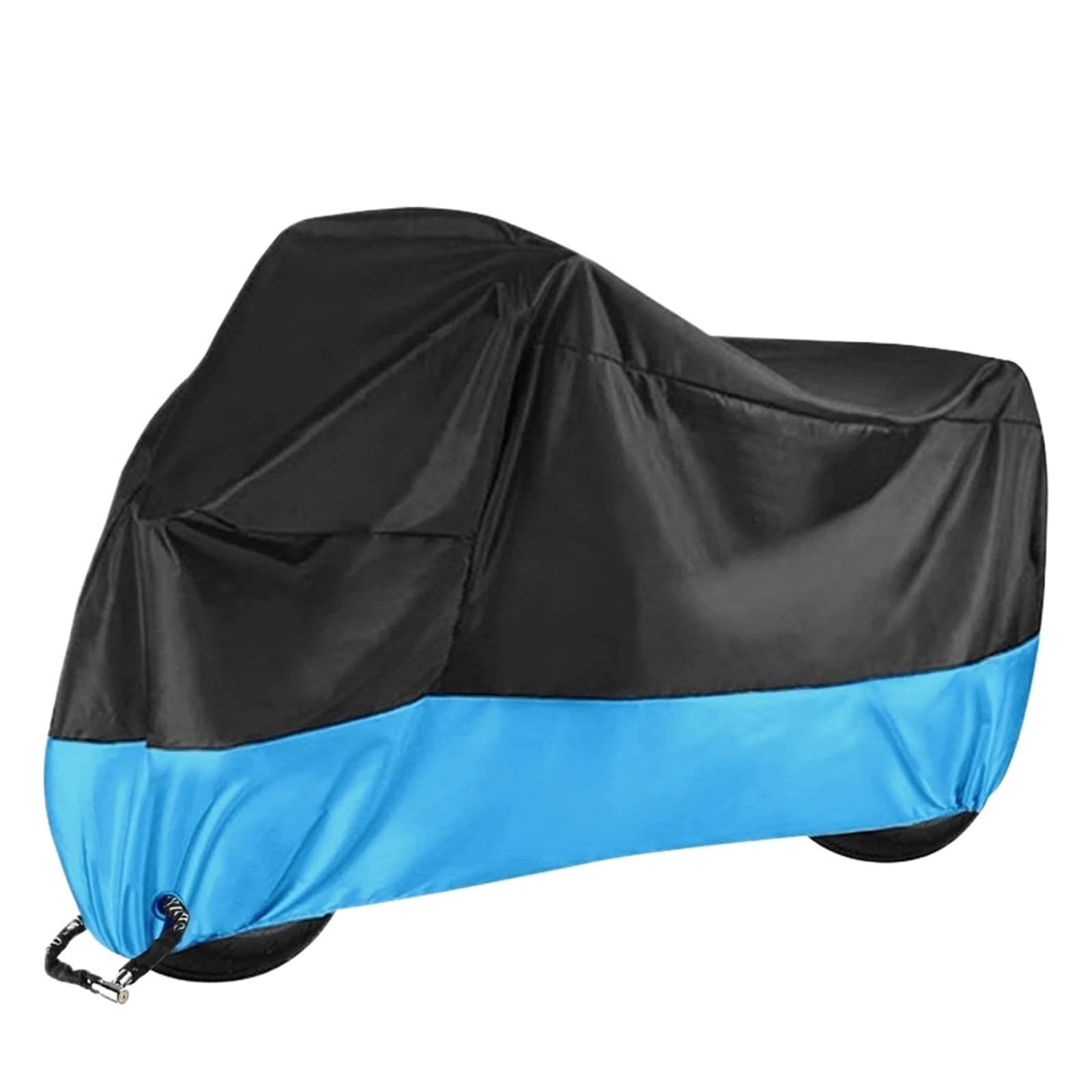 Motorradgarage Winterfest Für Motorrad Funda Moto Bike Alle Saison Wasserdicht Staubdicht UV Schutz Outdoor Indoor Motocross Regen Abdeckung(001Blue)