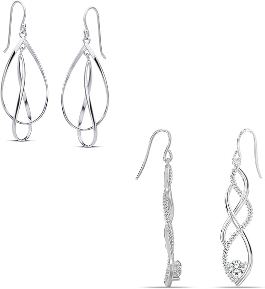 Charmsy 925 Sterling Silver Jewelry Set for Women Set of