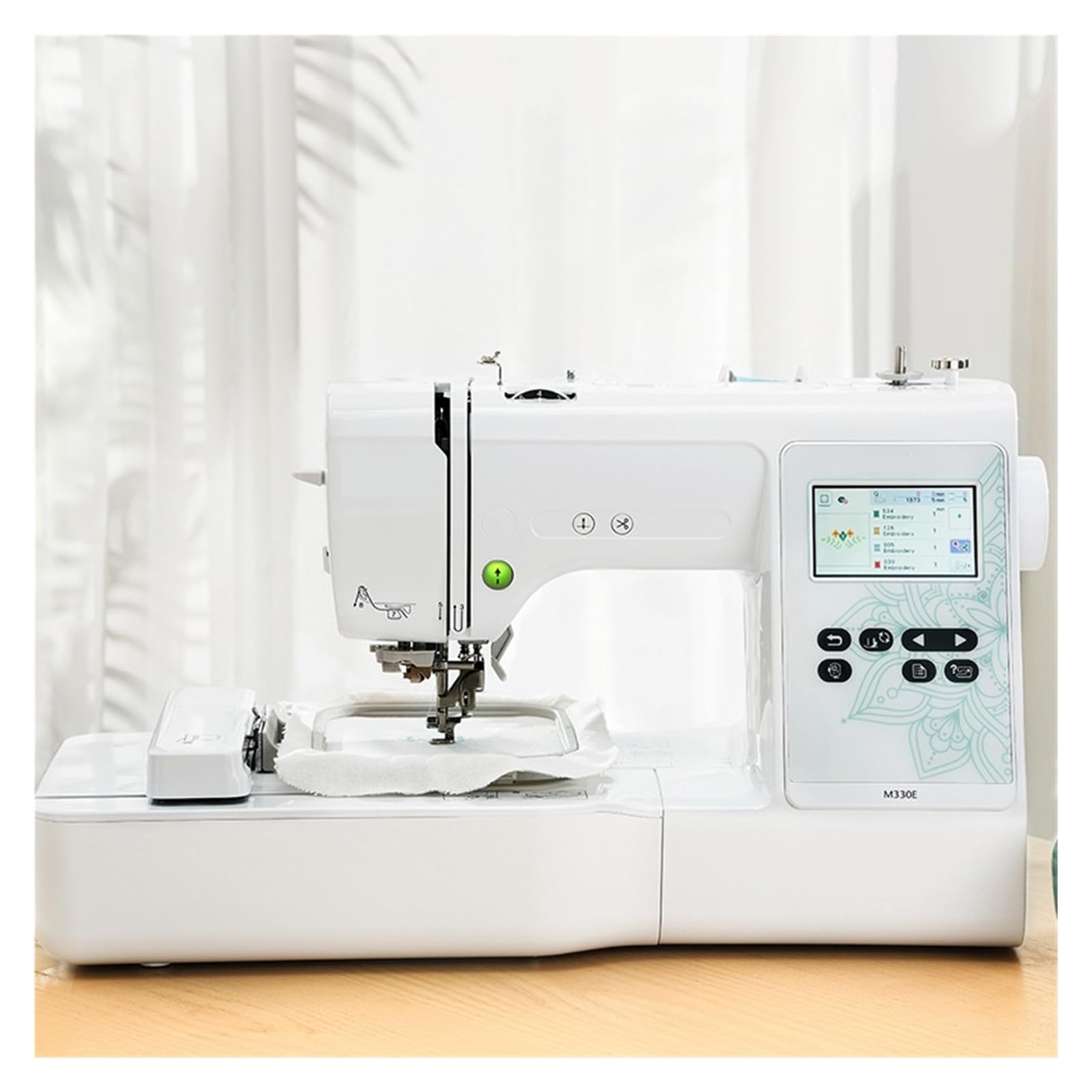 M330E - Adhesivo para máquina de bordar con nombre de máquina de bordar automatizada, comercial, pequeña, segura y práctica