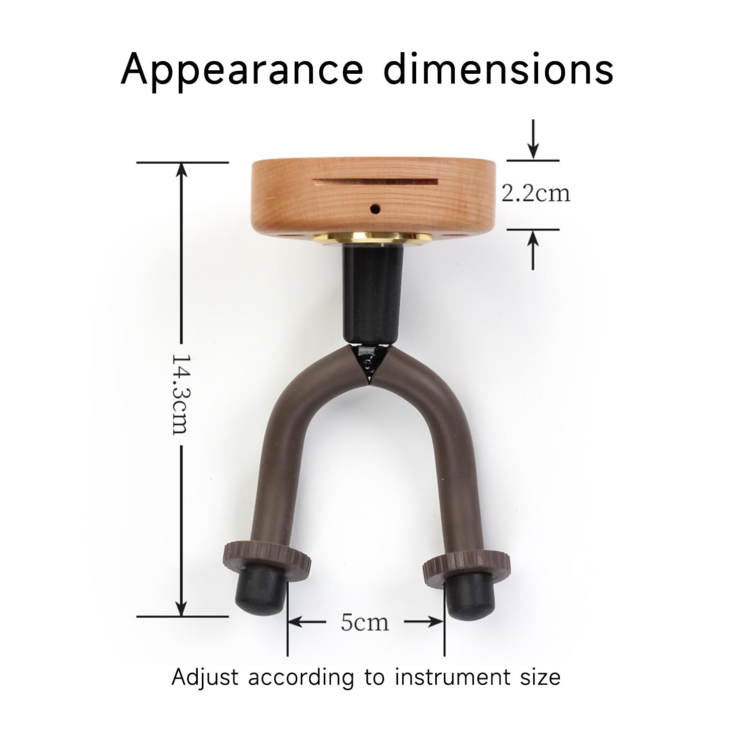 QUMOX Guitar Wall Mount Wood Guitar Hanger with a Hygrometer