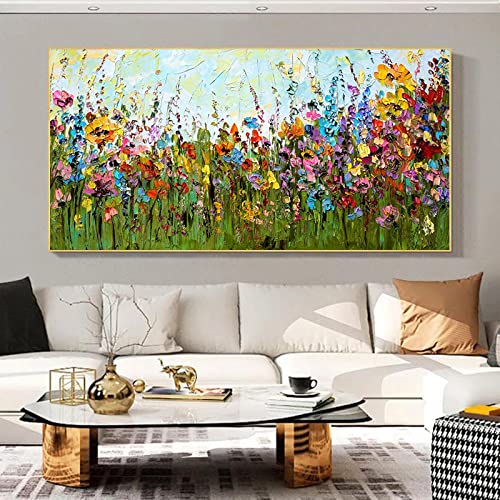 Art photos pour salon moderne grand format fleurs florales 40x80 - 3