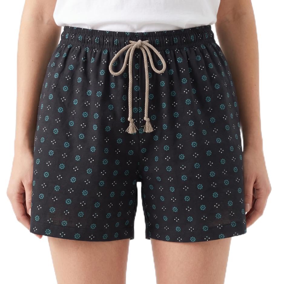 Women's Printed Cotton Shorts Floral-picture-24