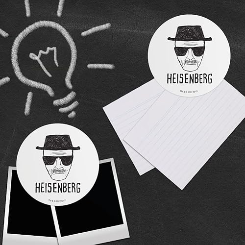 Miniatura 3 de Breaking Bad Classic Heisenberg - Juego de imanes circulares de vinilo para refrigerador