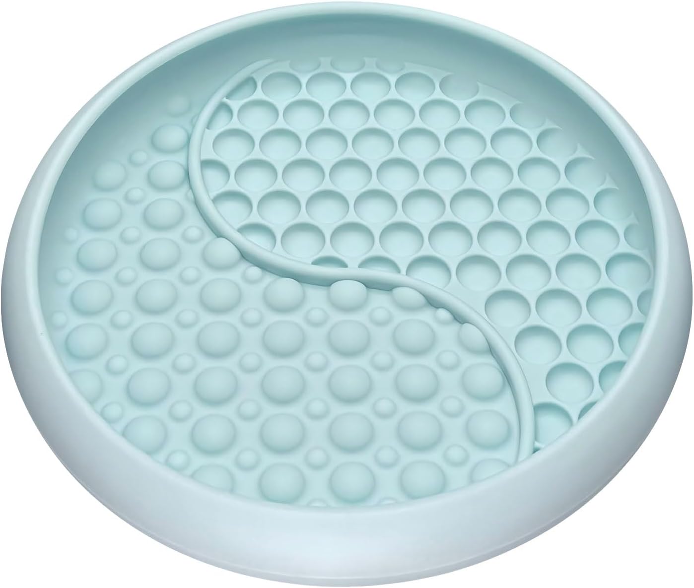 Lick Mat for Dogs, Silicone Slow Feeder Licking Mat with Non-Slip Suction Cups, Freeze-Friendly Lick Bowl for Enrichment Play, Anxiety Relief & Keeps Busy (6.0" x 1.0" Mint Green)