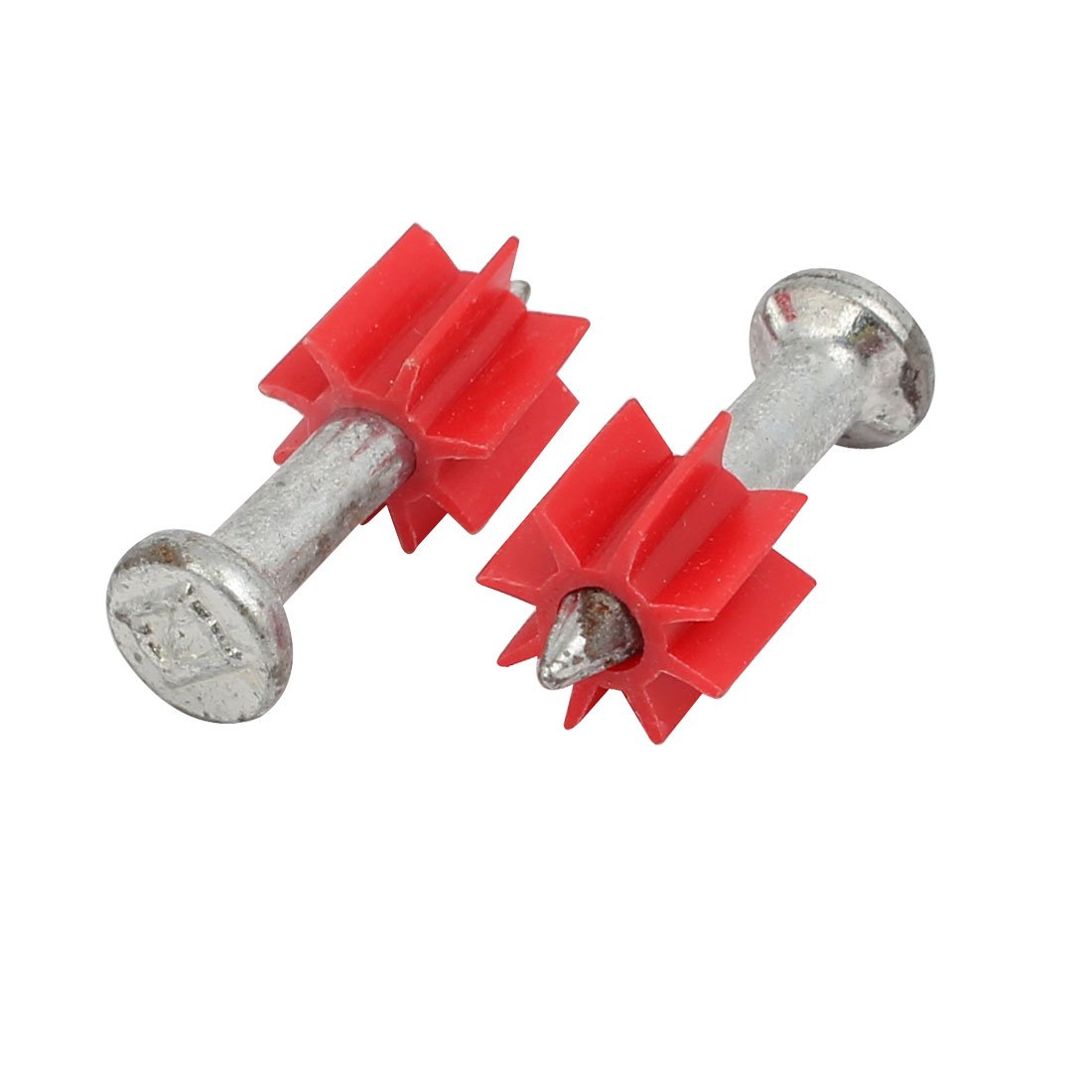 Aexit 22mm Length Fastener 3mm Shaft Metal Hammer Driver Fastener Cement Nail 21pcs Model:98as233qo340