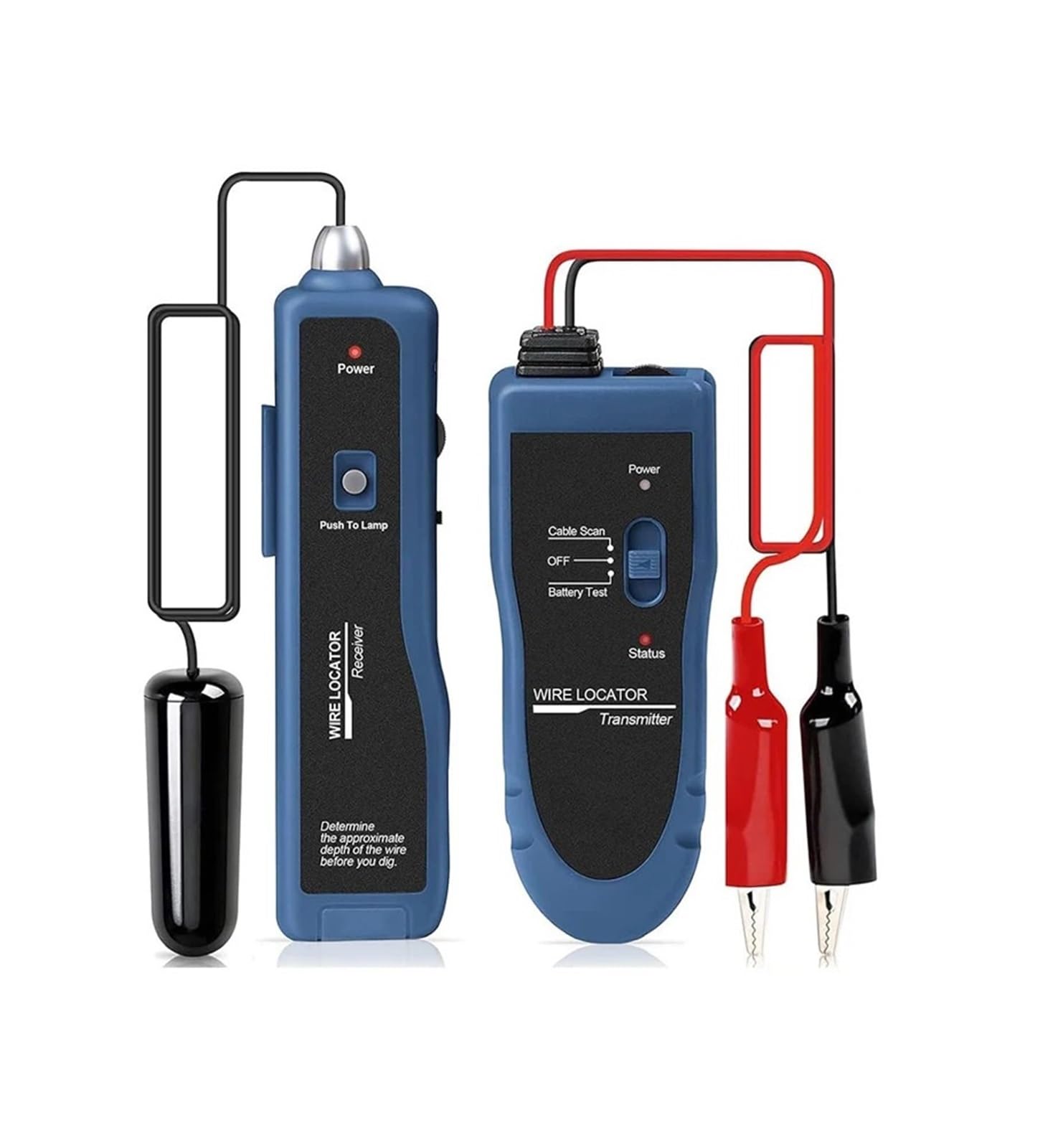 Mthckxjbsuz One Color Cable Tracker, Underground Cable Tester Anti-Interference Tracker Electrical Wire Tracer Locator Network Tools