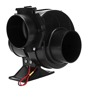 Marine Bilge Air Blower - DC 130CFM Boat Ventilation Fan Exhaust Blower Boat Engine Blowers for RV, Yacht, Ship, Galleys, Bilges, Heads Racecars, Buses, Corrosion Resistant(12V)