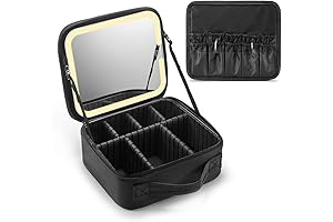 Travel Makeup Bag with Mirror