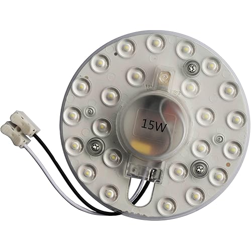 15W LED Light Kit Replacement for Flush Mount Ceiling Fan Light,LED Engine Retrofit Board Panel,4500K