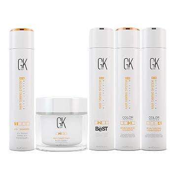 GK HAIR Signature Collection Pre-Treatment, Smoothing Keratin, Deep Conditioning, and Daily Moisture for Ultimate Hair Transformation