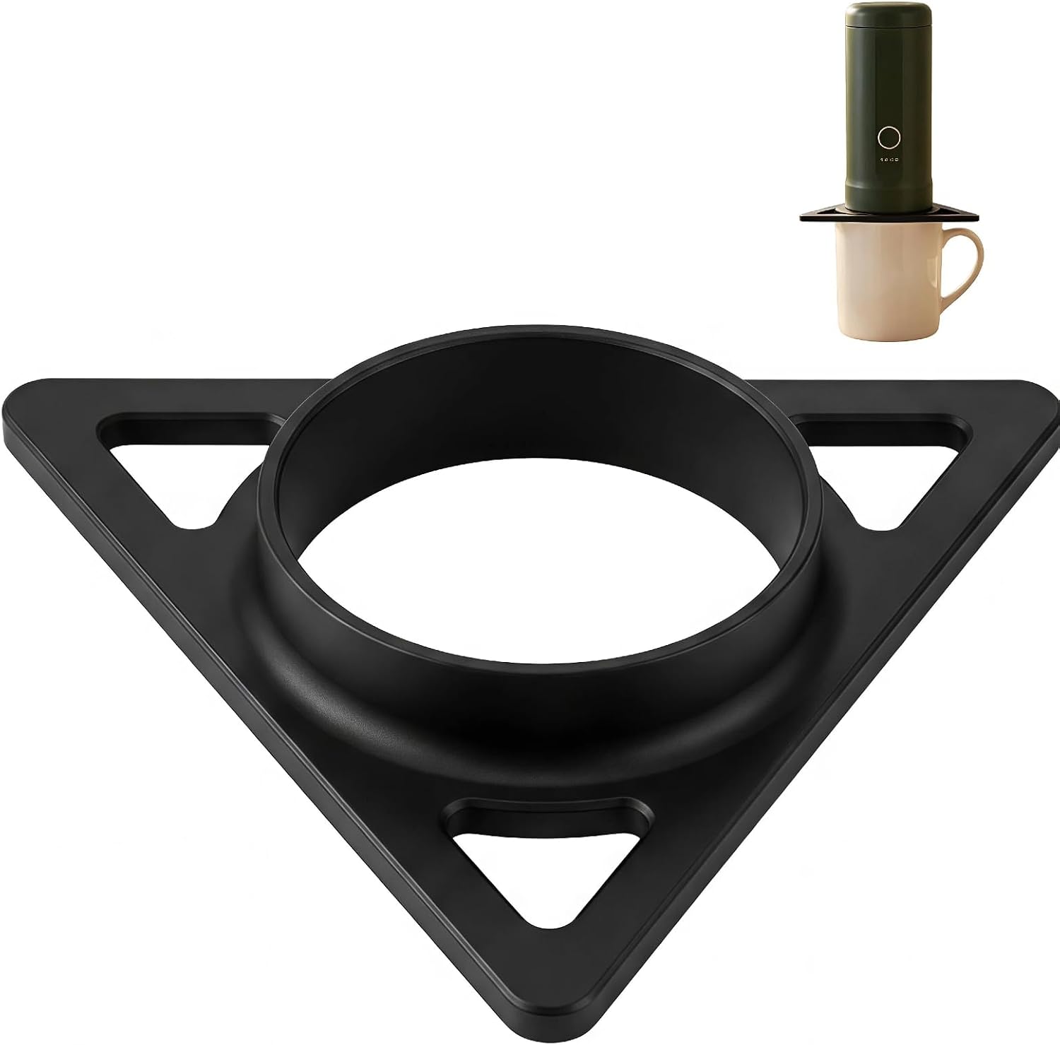 Coffee Cup Adapter Compatible with Outin Nano Portable Espresso Machine, Elevated Stand Extension Sleeve, Outdoor Travel & Camping Espresso Maker Accessories, Stabilizing Dock Attachment