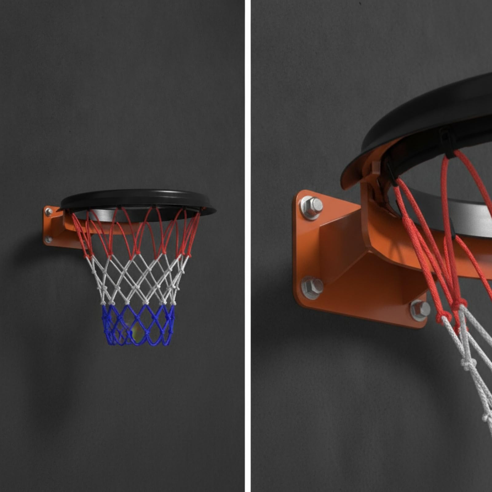Harilla Anello da Basket con Staffa | Design Salvaspazio a, Giocattolo Sportivo, per Casa, Bambini