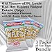 Old Vienna of St Louis (Red Hot Riplets Hot BBQ Flavored , 5oz 3 Pack)