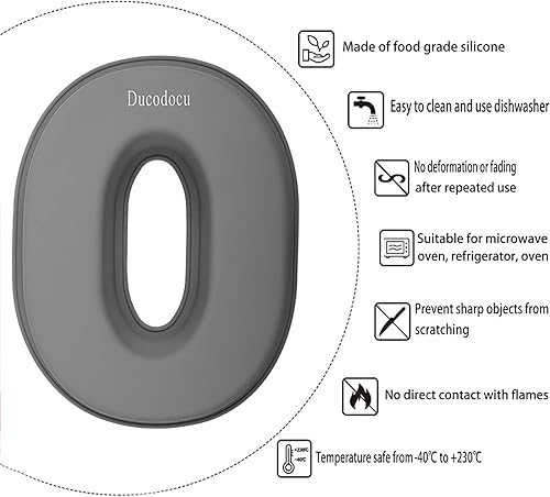 Miniatura 8 de Ducodocu Moldes de silicona para tartas 3D de gran número, moldes novedosos para tartas, moldes para hornear bricolaje para cumpleaños, boda,