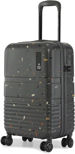 Nasher Miles Polycarbonate 360 Degree Venice Hard-Sided Cabin Terrazzo Printed Luggage 20 inch | 55cm | 8 Wheels Small Tro...
