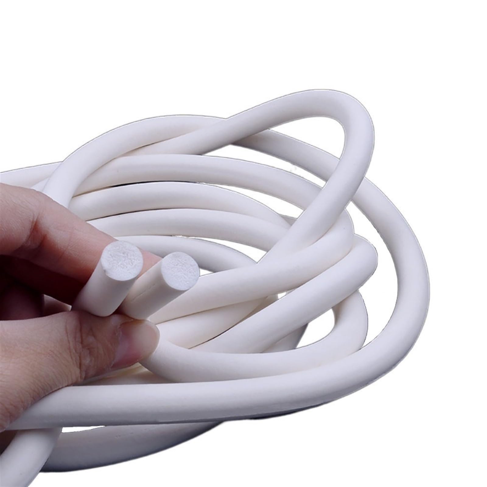 Insulation Rubber Silicone Rubber Sponge Strip Gasket Trim Seal High Temperature Sealing Cord 1mm to 25mm Foam Gap (Size : 1mm(5 Meter))