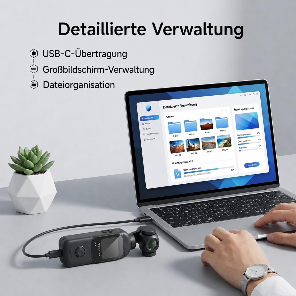 Vlog Kamera 1080P, Digitalkamera mit Drehobjektiv und Touchscreen | 130°/270° schwenkbares Objektiv, 14 Std. Aufnahmezeit, Ladegriff und 64GB Karte. Ideal für Reisen, Vlogs und Outdoor.
