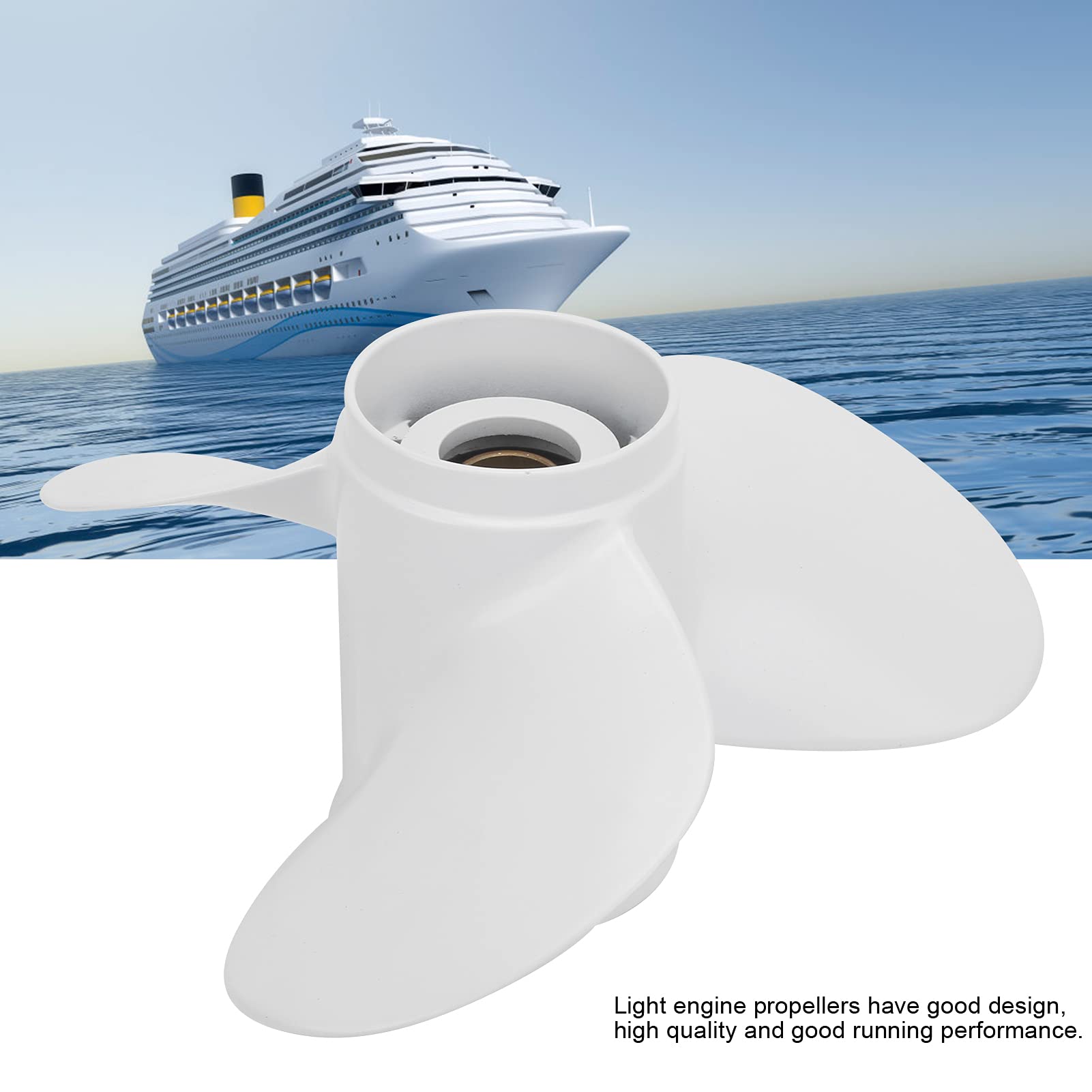 Keenso Hélice de Barco, Marino 11-1/8 X 13 - G 69W - 45945-00 - EL Motor de Barco Hélice de aleación de Aluminio para Motor Fuera de borda Barcos de Remo