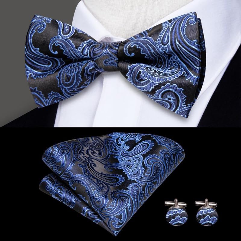 Set para hombre de tirantes, moño y gemelos ajustables miniatura 5