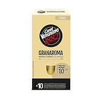 Caffè Vergnano 1882 - Granaroma 100 Capsule in Alluminio Compatibili Nespresso