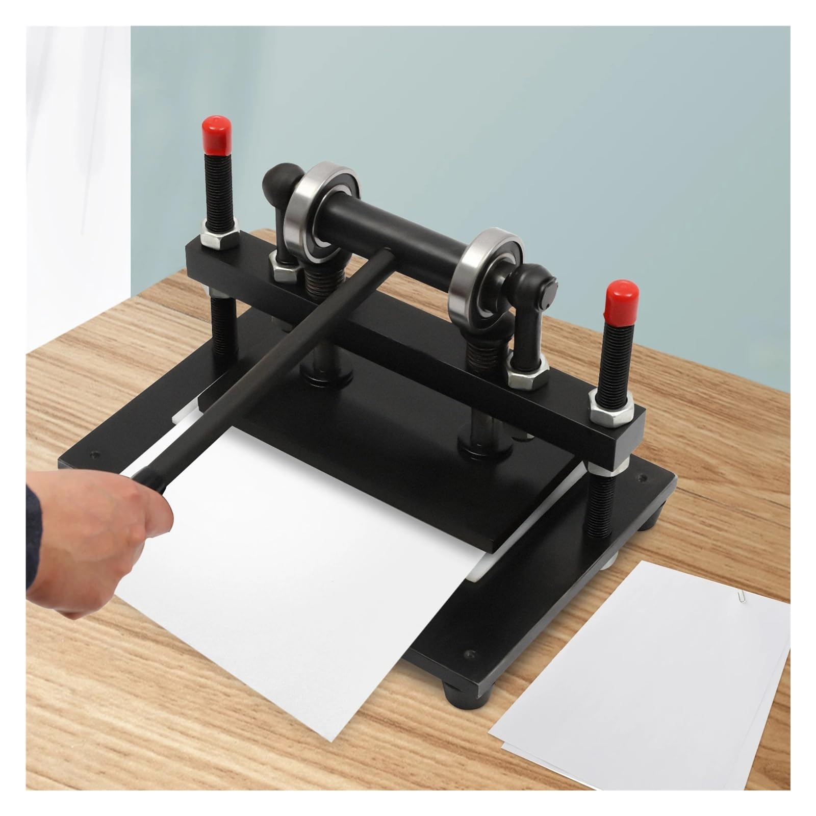 Machine de découpe du Cuir, Plaque de gaufrage Manuelle 2t, Outil de découpe et de gaufrage DIY de 0,6 Pouce pour de Multiples Applications.