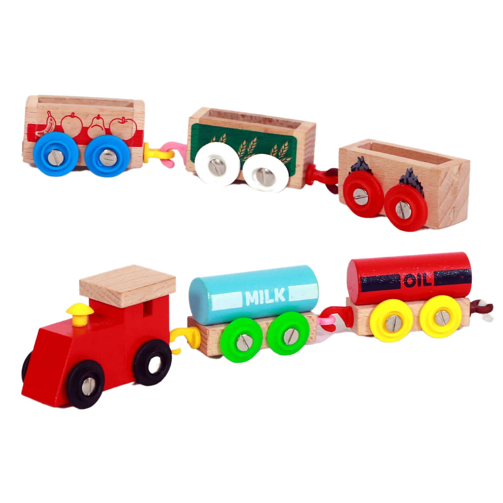 Wonderhood Small Cargo Train Educational And Learning Toy For Kids - Stem Smart Interactive Montessori Games, Creativity, Motor Skills, Birthday Gift- (2 To 7 Years Old Children), Multi