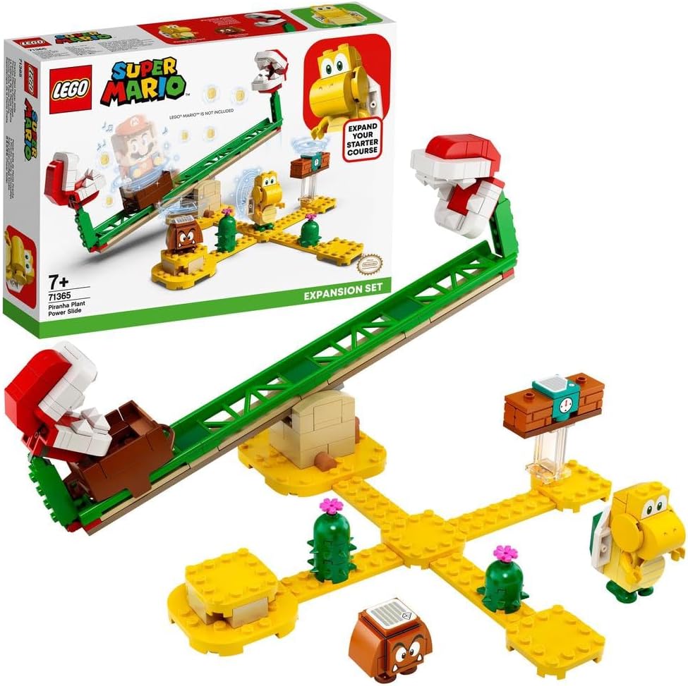 Super Mario Piranha Plant Power Slide Expansion Set 71365 Building Kit (217 Pieces)