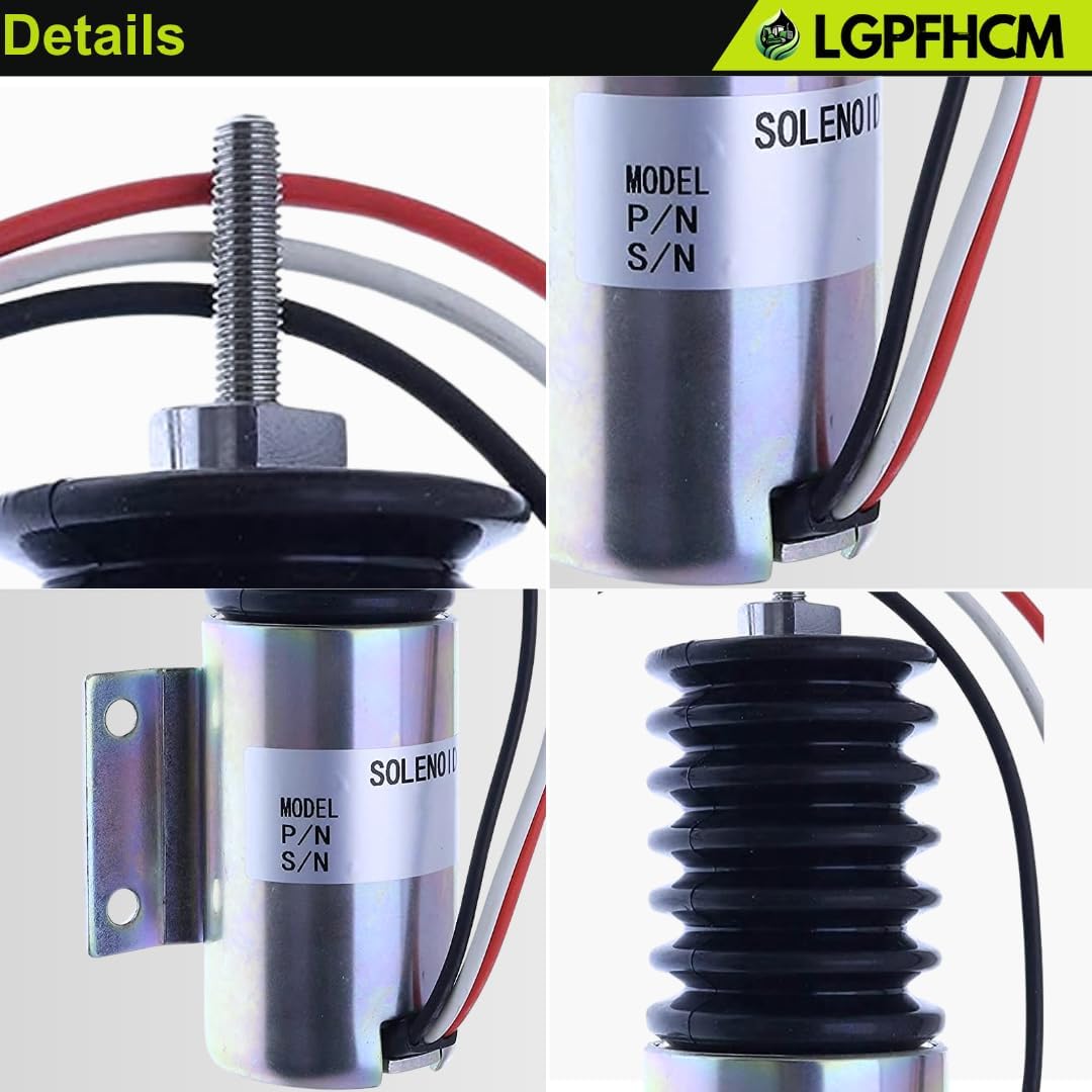 P613-A1V12 12V Pull Solenoid for Trombetta Engine Throttle Continuous Duty for Syncro-Start 2001ES12E2UL P613-A57V12 22073