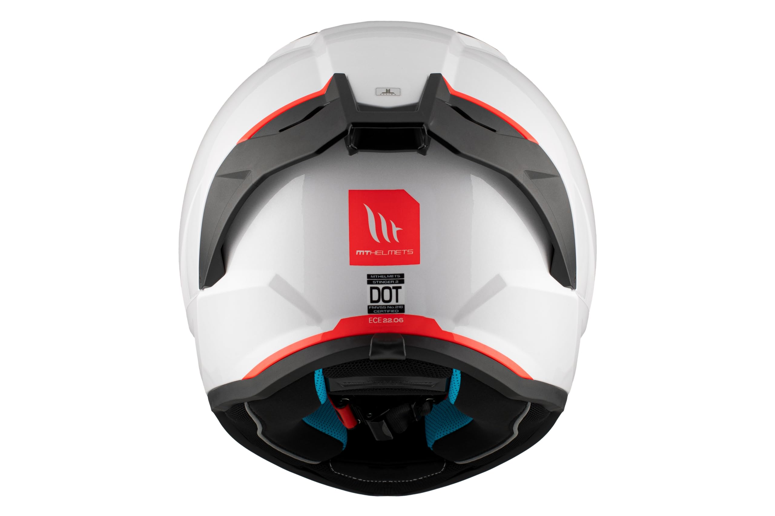 MT Helmets Stinger 2 – Casco Moto Integral Deportivo con Pantalla Antivaho Compatible con Pinlock, Visor Solar Full Vision, Interior Lavable y Calota HIRP | Homologado ECE 22.06 & Dot